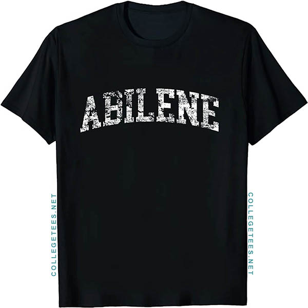 Abilene Arch Vintage Retro College Athletic Sports T-Shirt