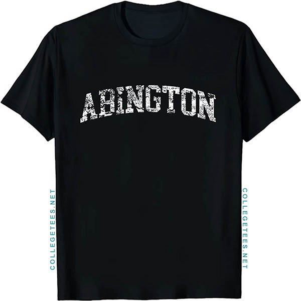 Abington Arch Vintage Retro College Athletic Sports T-Shirt