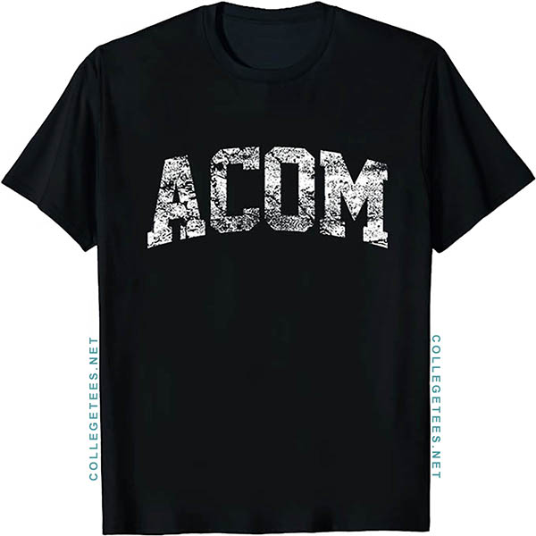 ACOM Arch Vintage Retro College Athletic Sports T-Shirt