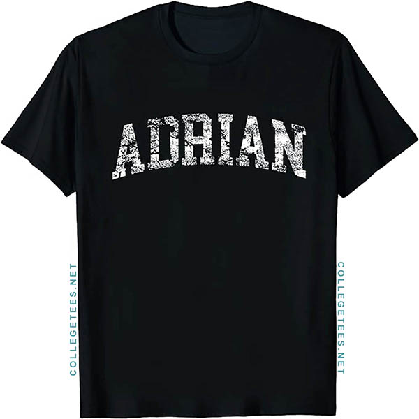 Adrian Arch Vintage Retro College Athletic Sports T-Shirt