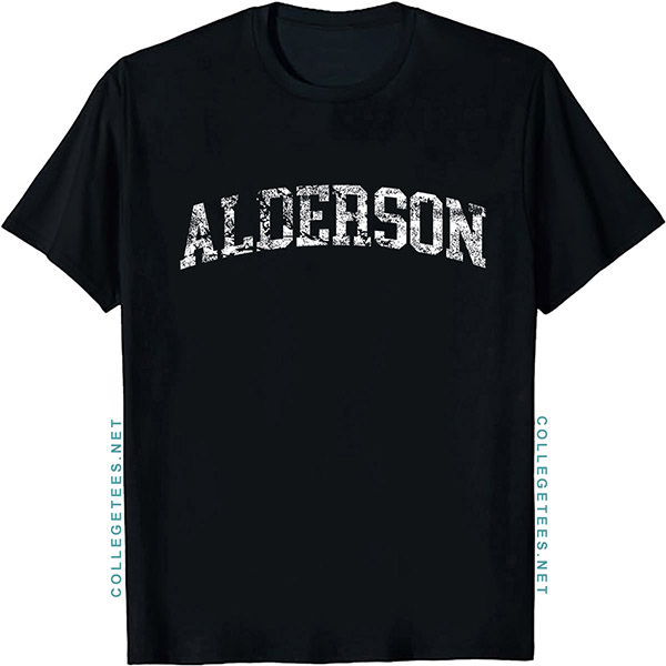 Alderson Arch Vintage Retro College Athletic Sports T-Shirt