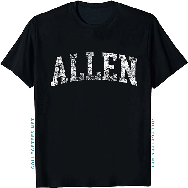 Allen Arch Vintage Retro College Athletic Sports T-Shirt