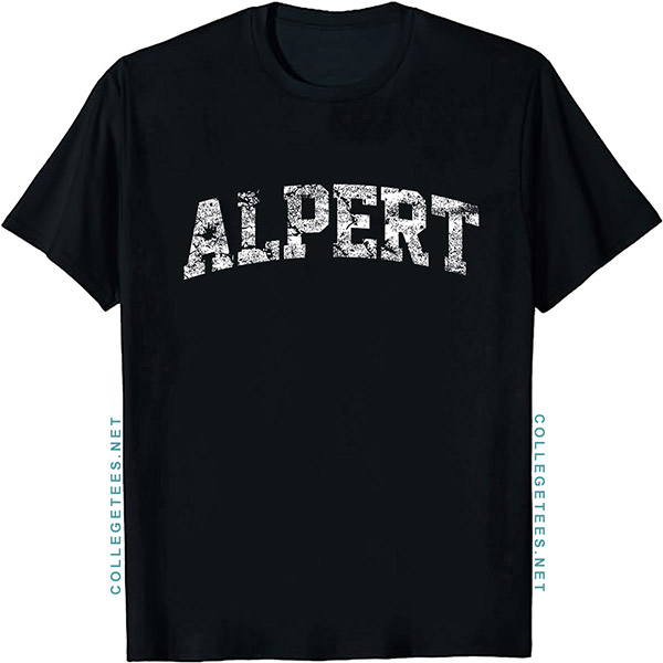 Alpert Arch Vintage Retro College Athletic Sports T-Shirt