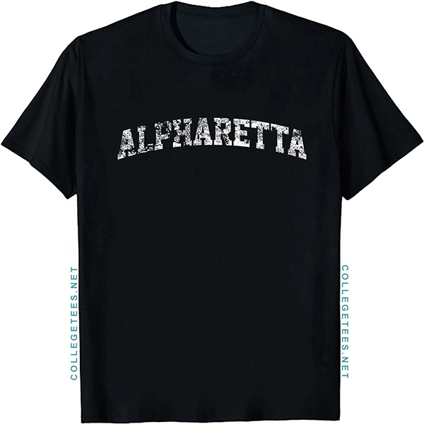 Alpharetta Arch Vintage Retro College Athletic Sports T-Shirt