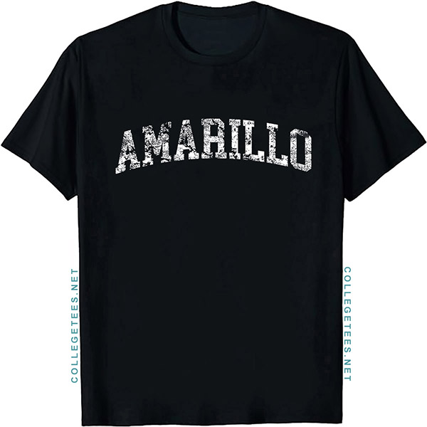 Amarillo Arch Vintage Retro College Athletic Sports T-Shirt