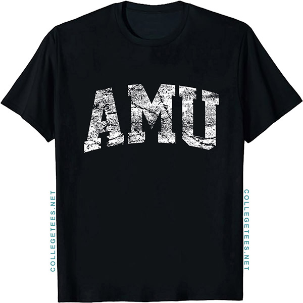 AMU Arch Vintage Retro College Athletic Sports T-Shirt