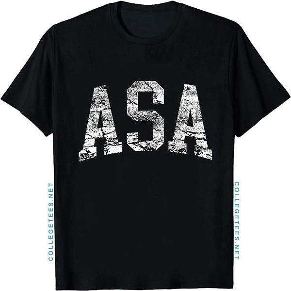 ASA Arch Vintage Retro College Athletic Sports T-Shirt