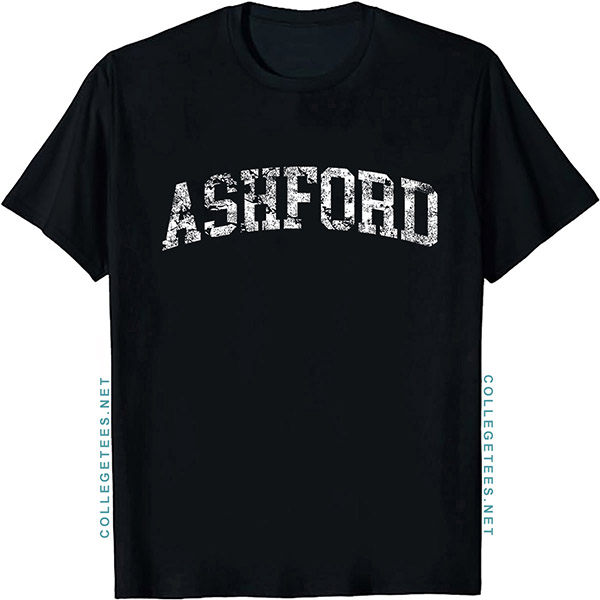 Ashford Arch Vintage Retro College Athletic Sports T-Shirt
