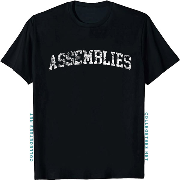Assemblies Arch Vintage Retro College Athletic Sports T-Shirt