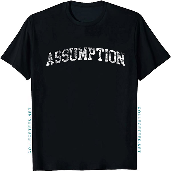 Assumption Arch Vintage Retro College Athletic Sports T-Shirt