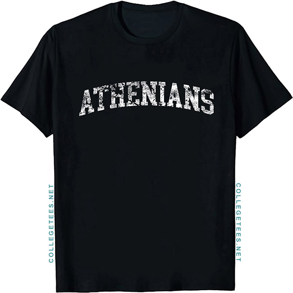Athenians Arch Vintage Retro College Athletic Sports T-Shirt