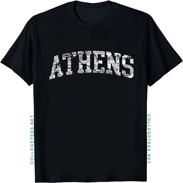 Athens Arch Vintage Retro College Athletic Sports T-Shirt