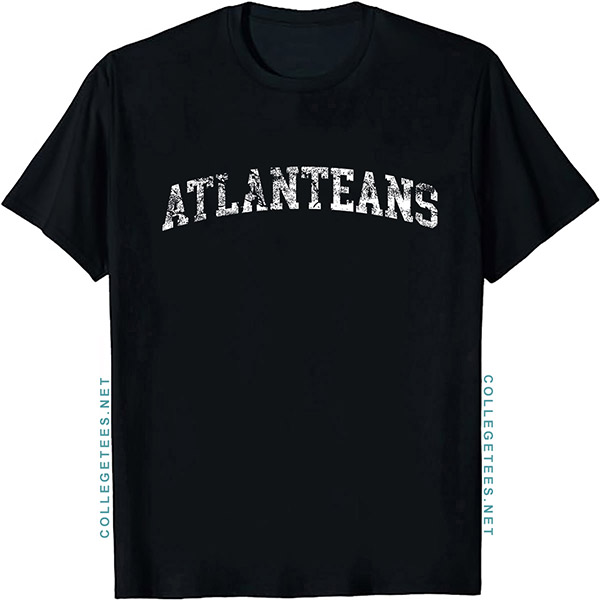 Atlanteans Arch Vintage Retro College Athletic Sports T-Shirt