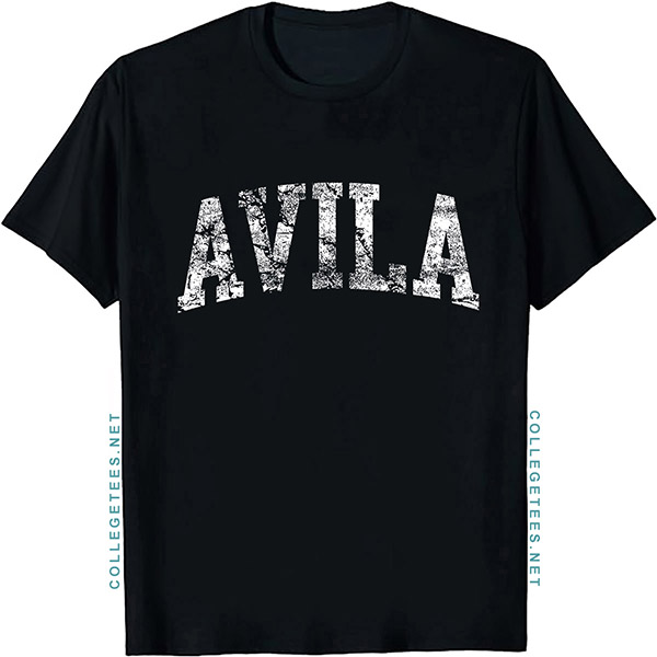 Avila Arch Vintage Retro College Athletic Sports T-Shirt