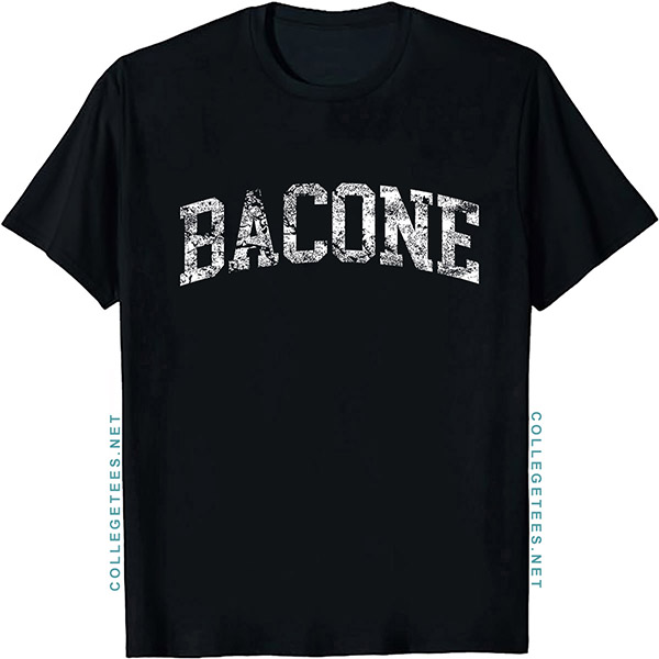 Bacone Arch Vintage Retro College Athletic Sports T-Shirt