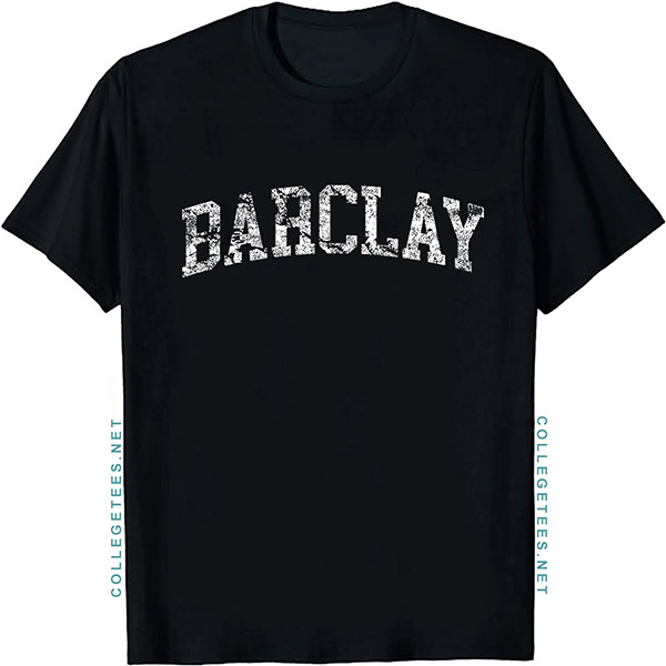 Barclay Arch Vintage Retro College Athletic Sports T-Shirt