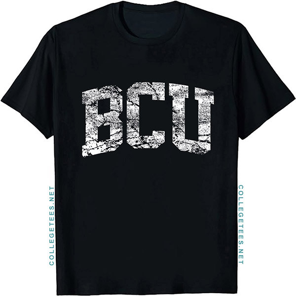 BCU Arch Vintage Retro College Athletic Sports T-Shirt