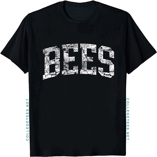 Bees Arch Vintage Retro College Athletic Sports T-Shirt