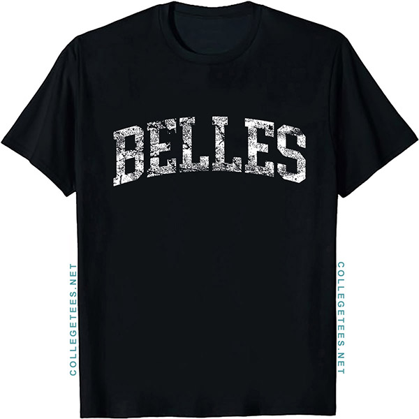 Belles Arch Vintage Retro College Athletic Sports T-Shirt