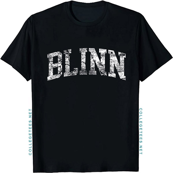 Blinn Arch Vintage Retro College Athletic Sports T-Shirt