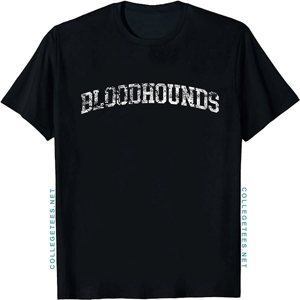 Bloodhounds Arch Vintage Retro College Athletic Sports T-Shirt