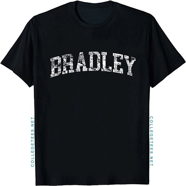 Bradley Arch Vintage Retro College Athletic Sports T-Shirt