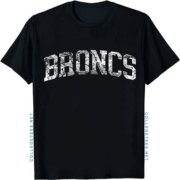 Broncs Arch Vintage Retro College Athletic Sports T-Shirt