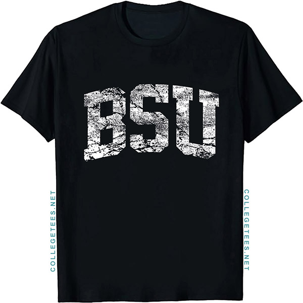 BSU Arch Vintage Retro College Athletic Sports T-Shirt
