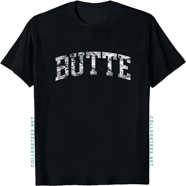 Butte Arch Vintage Retro College Athletic Sports T-Shirt