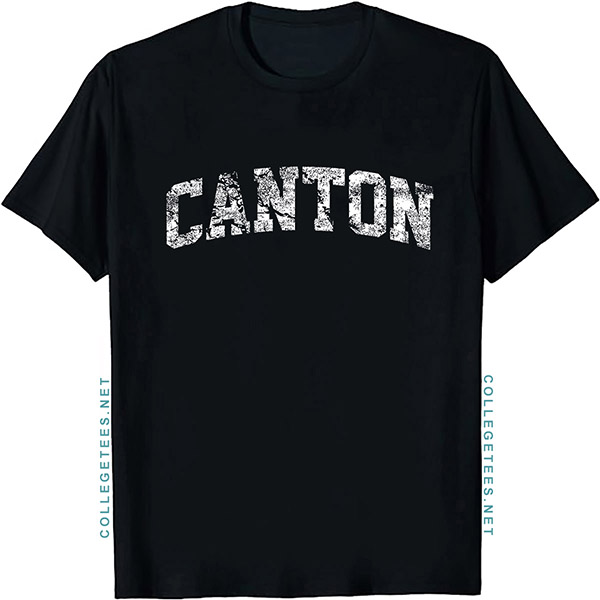 Canton Arch Vintage Retro College Athletic Sports T-Shirt