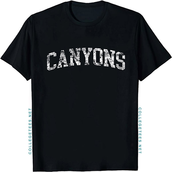 Canyons Arch Vintage Retro College Athletic Sports T-Shirt