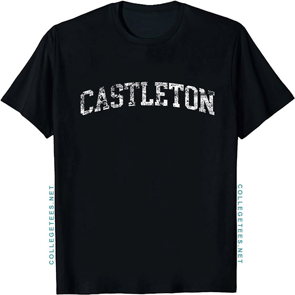 Castleton Arch Vintage Retro College Athletic Sports T-Shirt