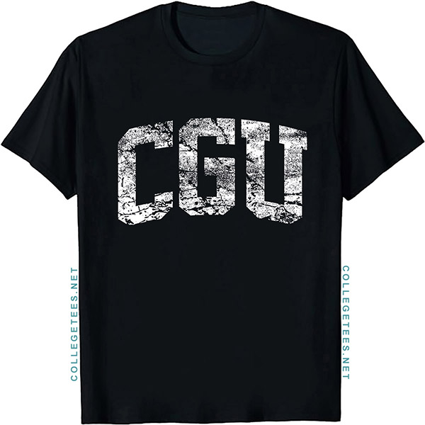 CGU Arch Vintage Retro College Athletic Sports T-Shirt