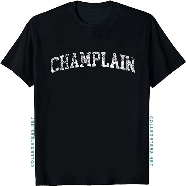 Champlain Arch Vintage Retro College Athletic Sports T-Shirt