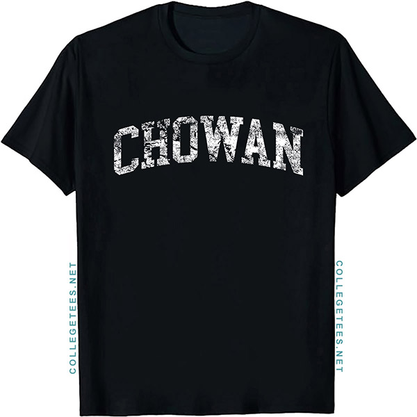 Chowan Arch Vintage Retro College Athletic Sports T-Shirt