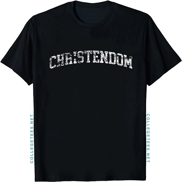 Christendom Arch Vintage Retro College Athletic Sports T-Shirt