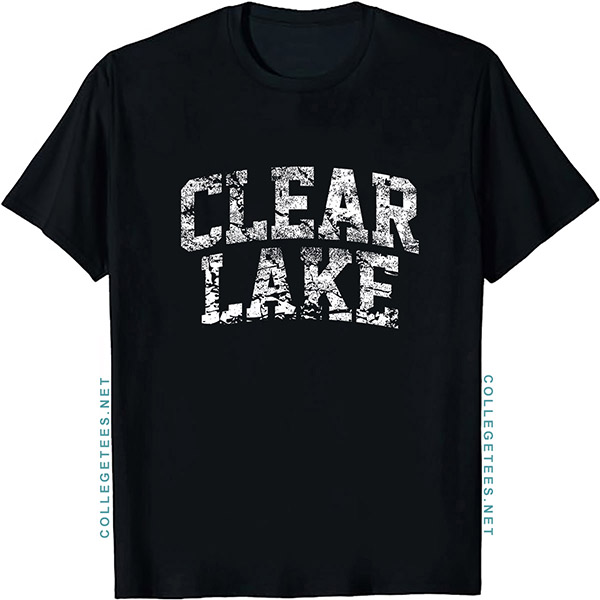 Clear Lake Arch Vintage Retro College Athletic Sports T-Shirt