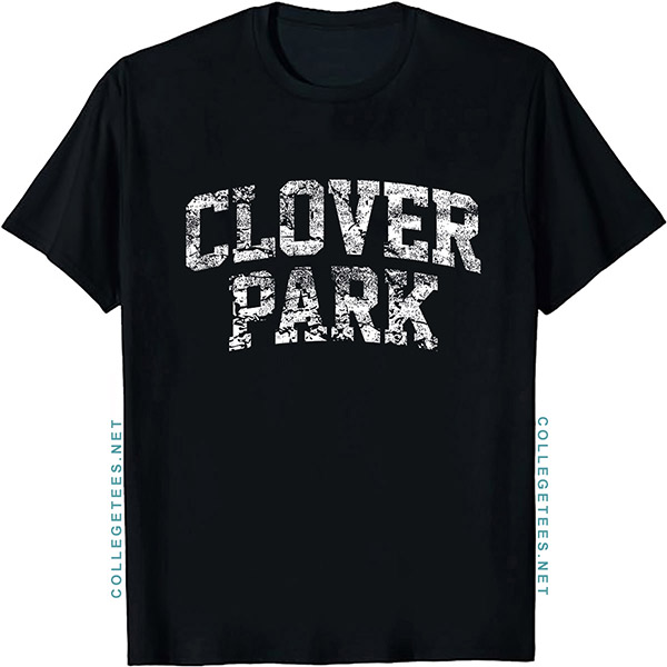 Clover Park Arch Vintage Retro College Athletic Sports T-Shirt