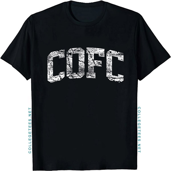 CofC Arch Vintage Retro College Athletic Sports T-Shirt