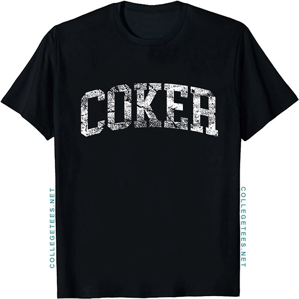 Coker Arch Vintage Retro College Athletic Sports T-Shirt