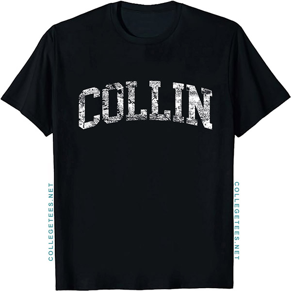Collin Arch Vintage Retro College Athletic Sports T-Shirt