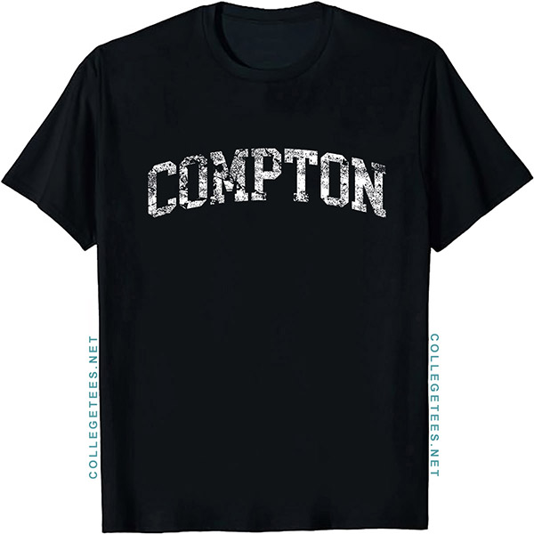 Compton Arch Vintage Retro College Athletic Sports T-Shirt