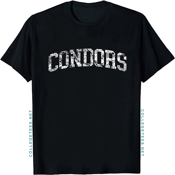 Condors Arch Vintage Retro College Athletic Sports T-Shirt