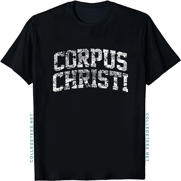 Corpus Christi Arch Vintage Retro College Athletic Sports T-Shirt