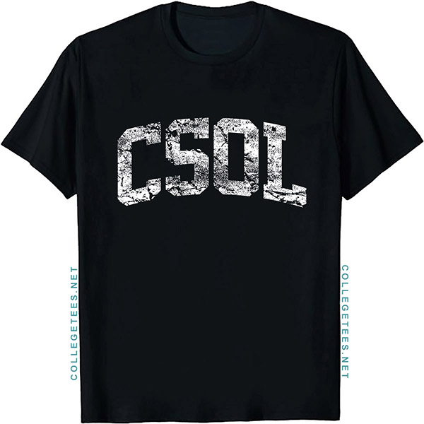 CSOL Arch Vintage Retro College Athletic Sports T-Shirt
