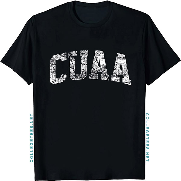 CUAA Arch Vintage Retro College Athletic Sports T-Shirt