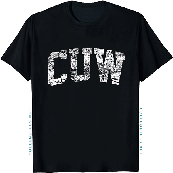 CUW Arch Vintage Retro College Athletic Sports T-Shirt