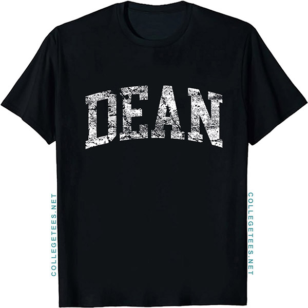 Dean Arch Vintage Retro College Athletic Sports T-Shirt