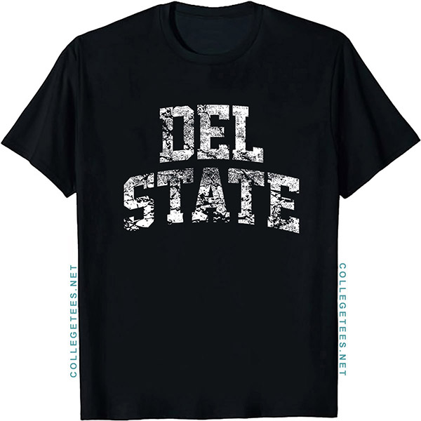 Del State Arch Vintage Retro College Athletic Sports T-Shirt