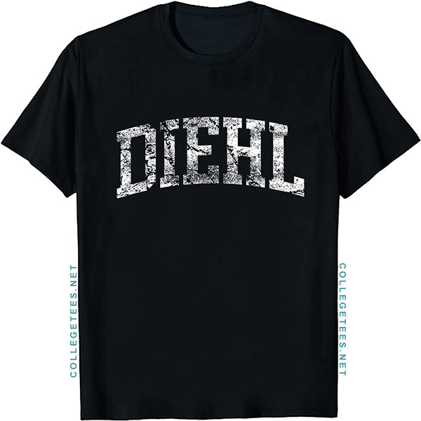 Diehl Arch Vintage Retro College Athletic Sports T-Shirt